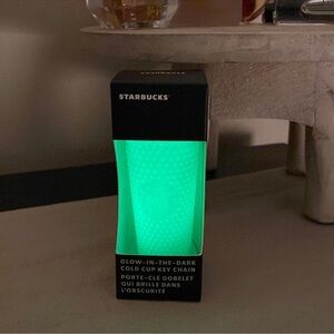 Starbucks Neon Green Cold Cup Key Chain